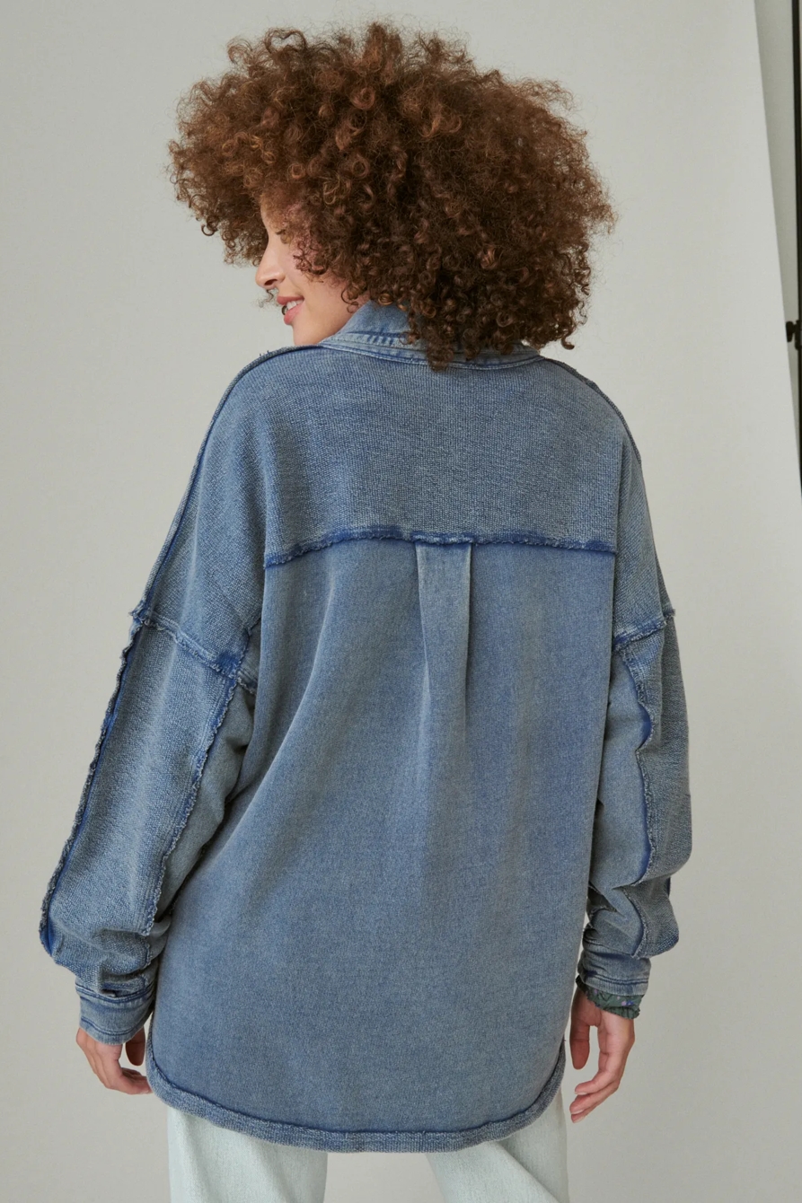 RAW EDGE KNIT KIMONO, image 2