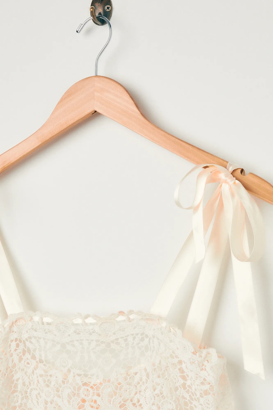 Lucky Upcycled Tie Front Cami, image 2