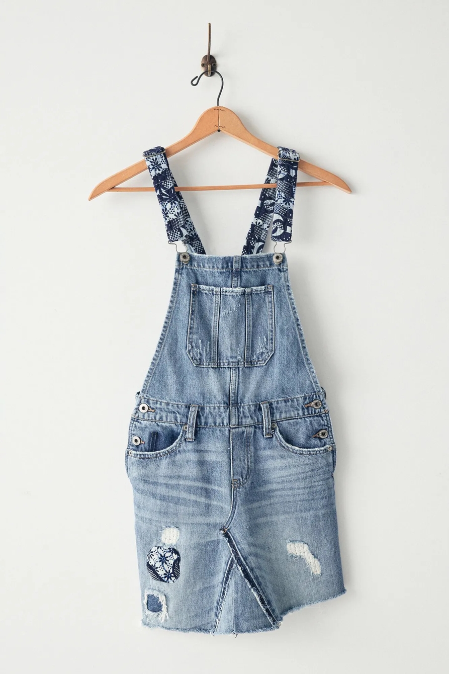 LUCKY UPCYCLED DENIM OVERALLS, image 3