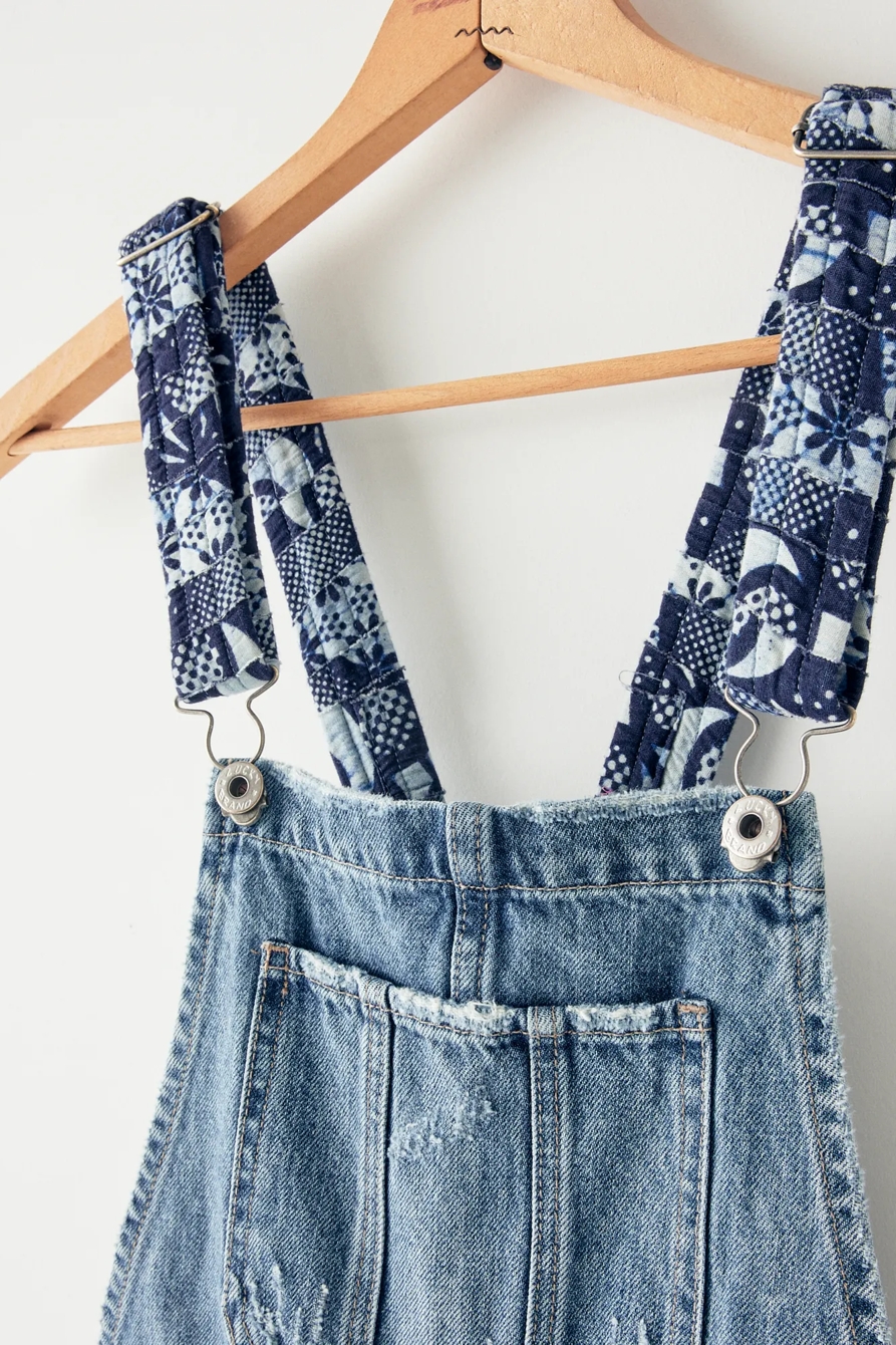 LUCKY UPCYCLED DENIM OVERALLS, image 4
