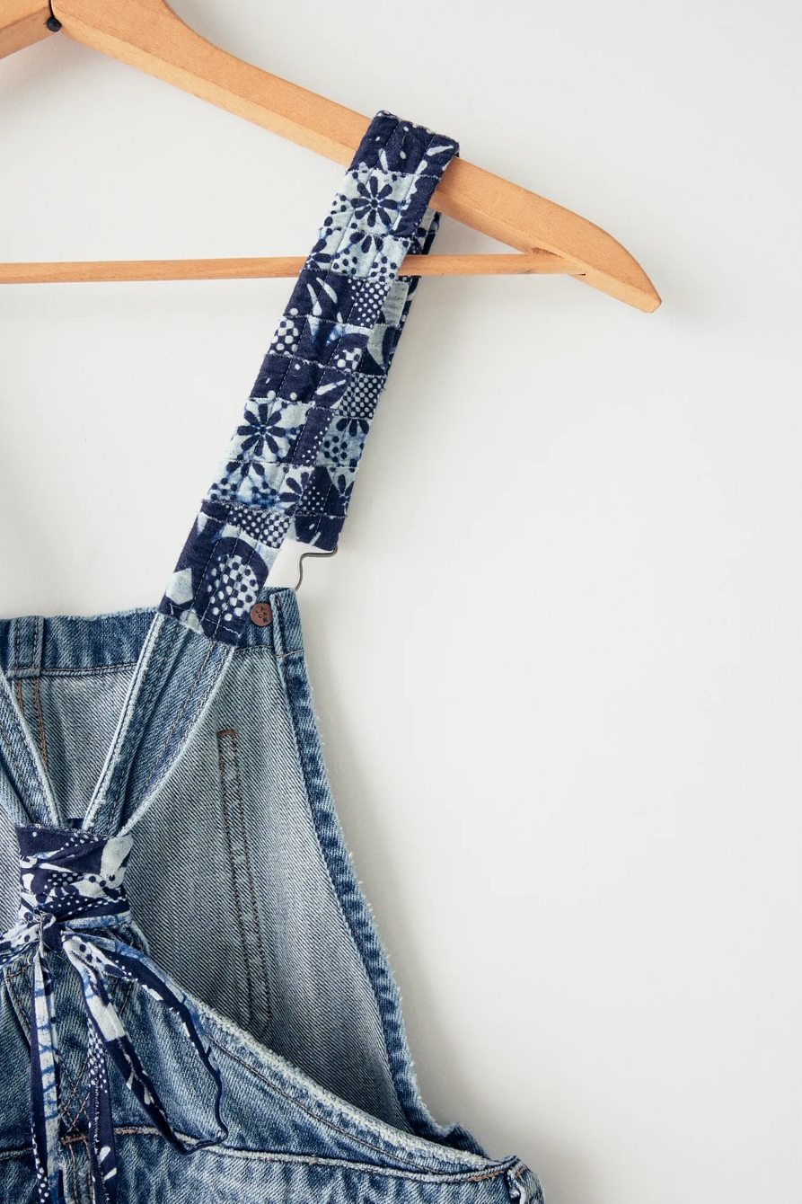 LUCKY UPCYCLED DENIM OVERALLS, image 6