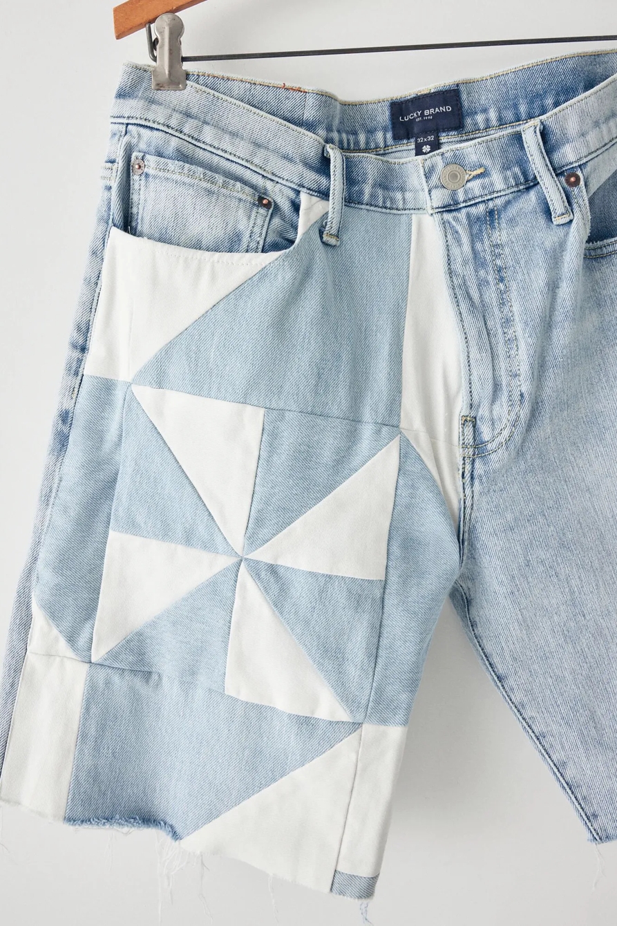 LUCKY UPCYCLED PATCHWORK SHORT, image 2