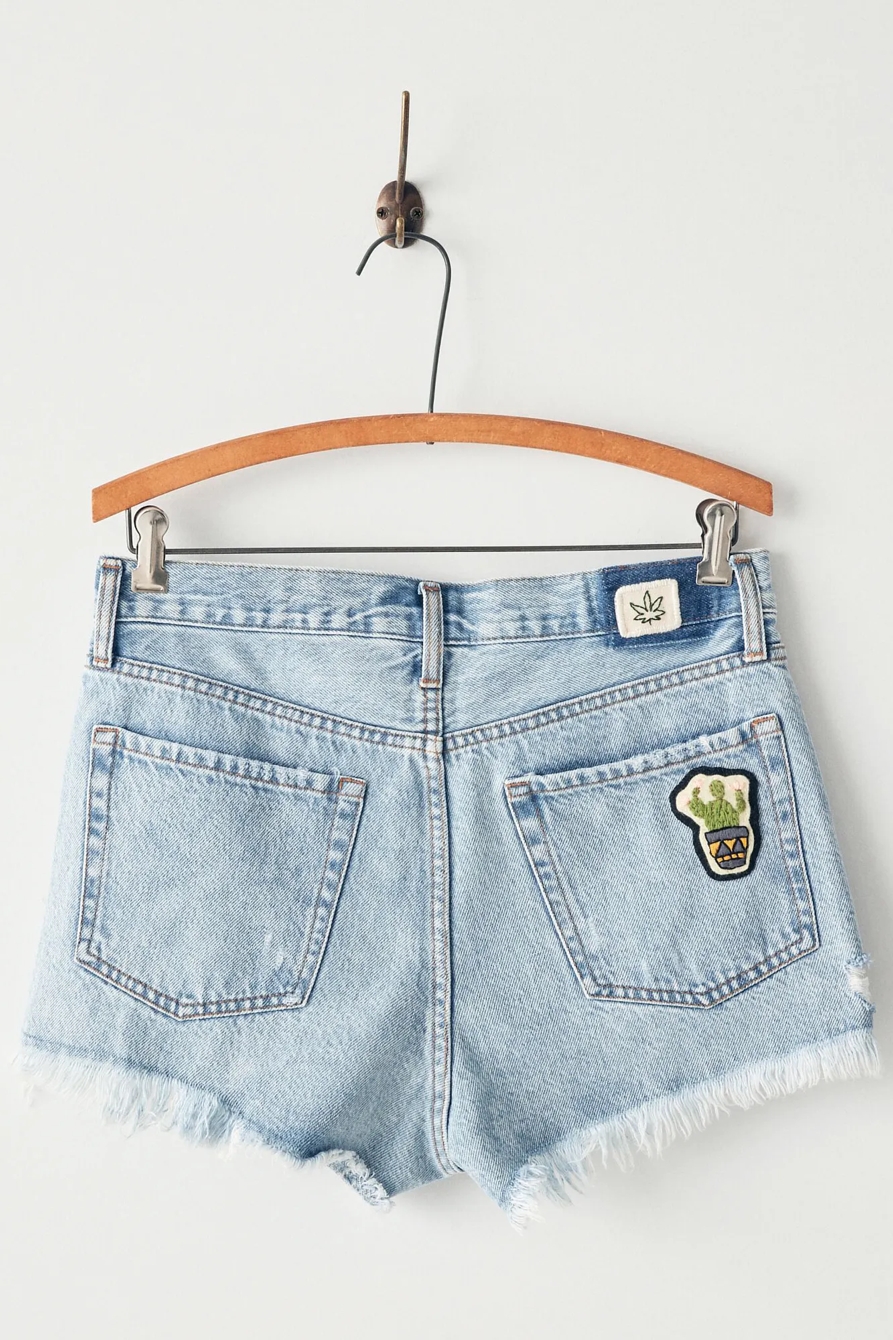 LUCKY UPCYCLED EMBROIDERY SHORT, image 4