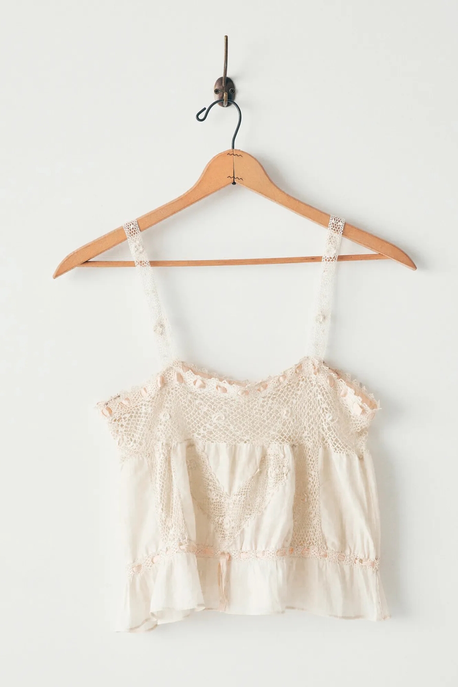 Lucky Upcycled Satin Lace Trim Cami, image 5