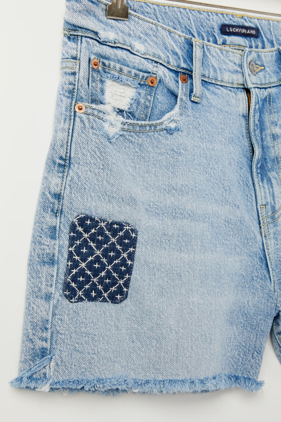 UPCYCLED PATCHWORK SHORT, image 4