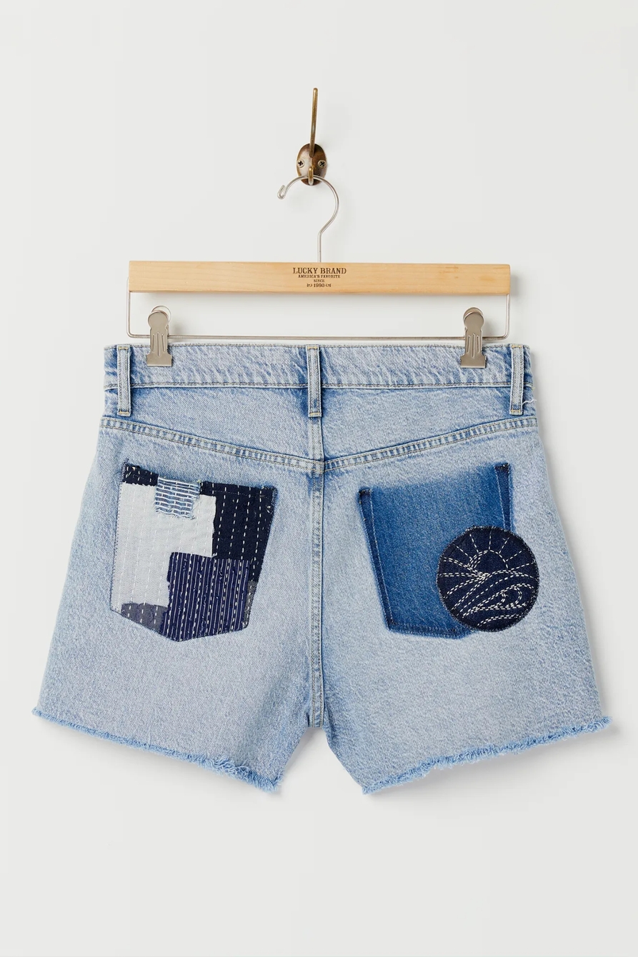 UPCYCLED PATCHWORK SHORT, image 5