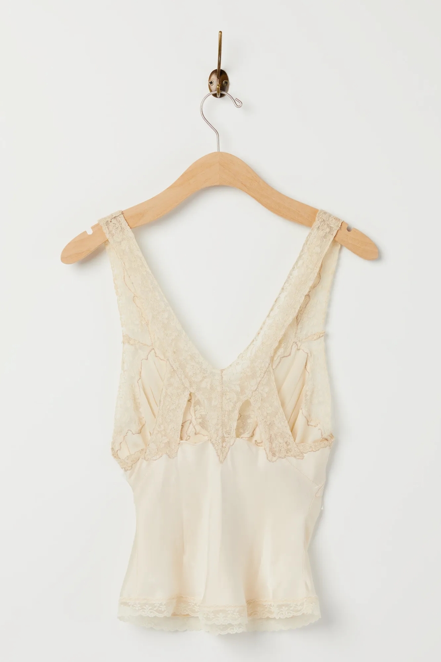 Lucky Upcycled Mesh Lace V NeckCami, image 5
