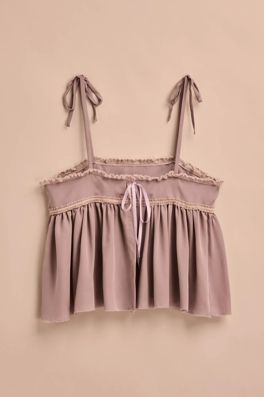 Lucky Brand Upcycled Silk Tie-Strap Cami, image 2