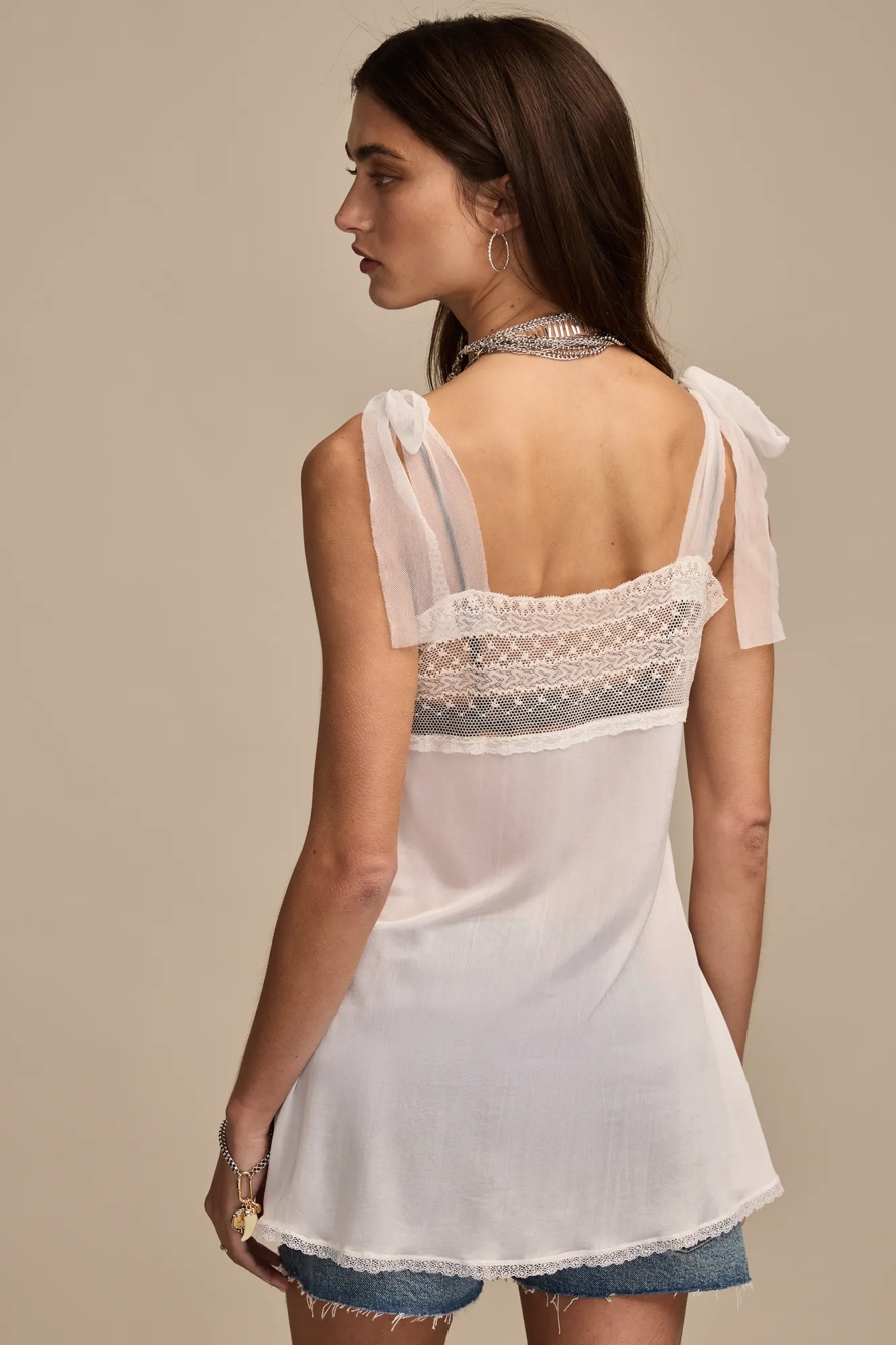 Lucky Brand Upcycled Lace Inset Cami, image 4