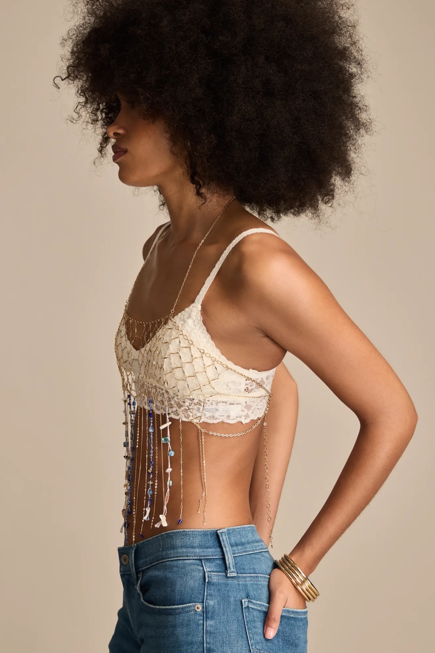 Dripping Stone and Chain Body Jewelry, image 3