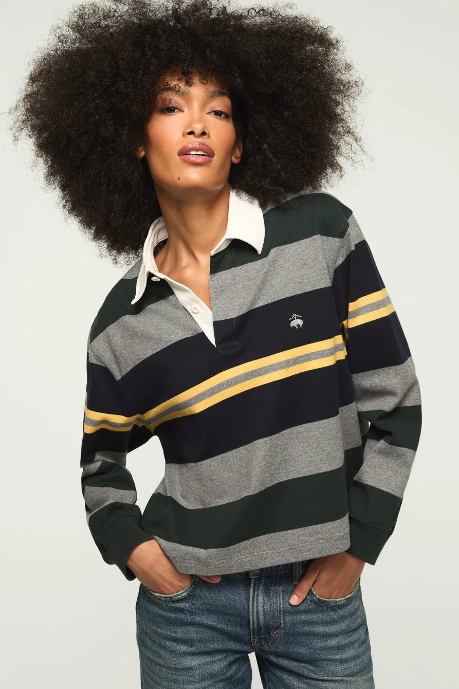 Lucky Brand Upcycled Brooks Brothers Rugby, image 1