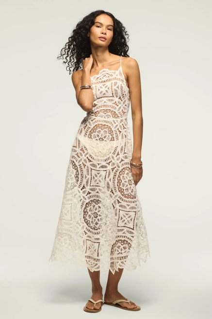 Lucky Brand Upcycled Lace Halter Dress, image 1