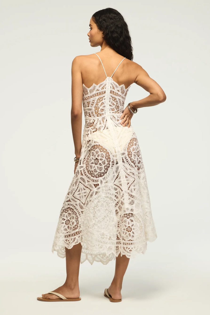 Lucky Brand Upcycled Lace Halter Dress, image 3