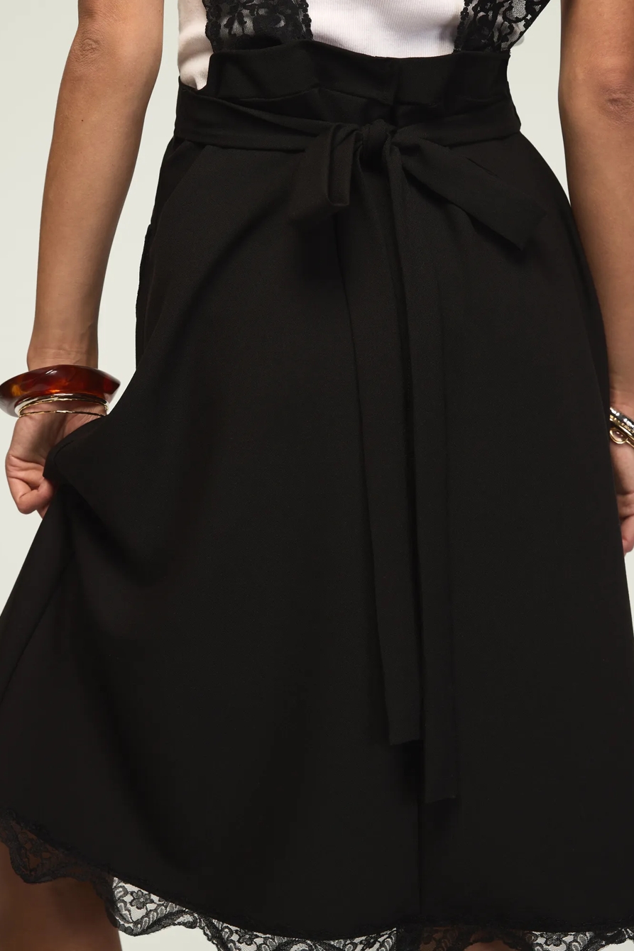 Lucky Brand Upcycled Apron Dress with Lace Detail, image 3