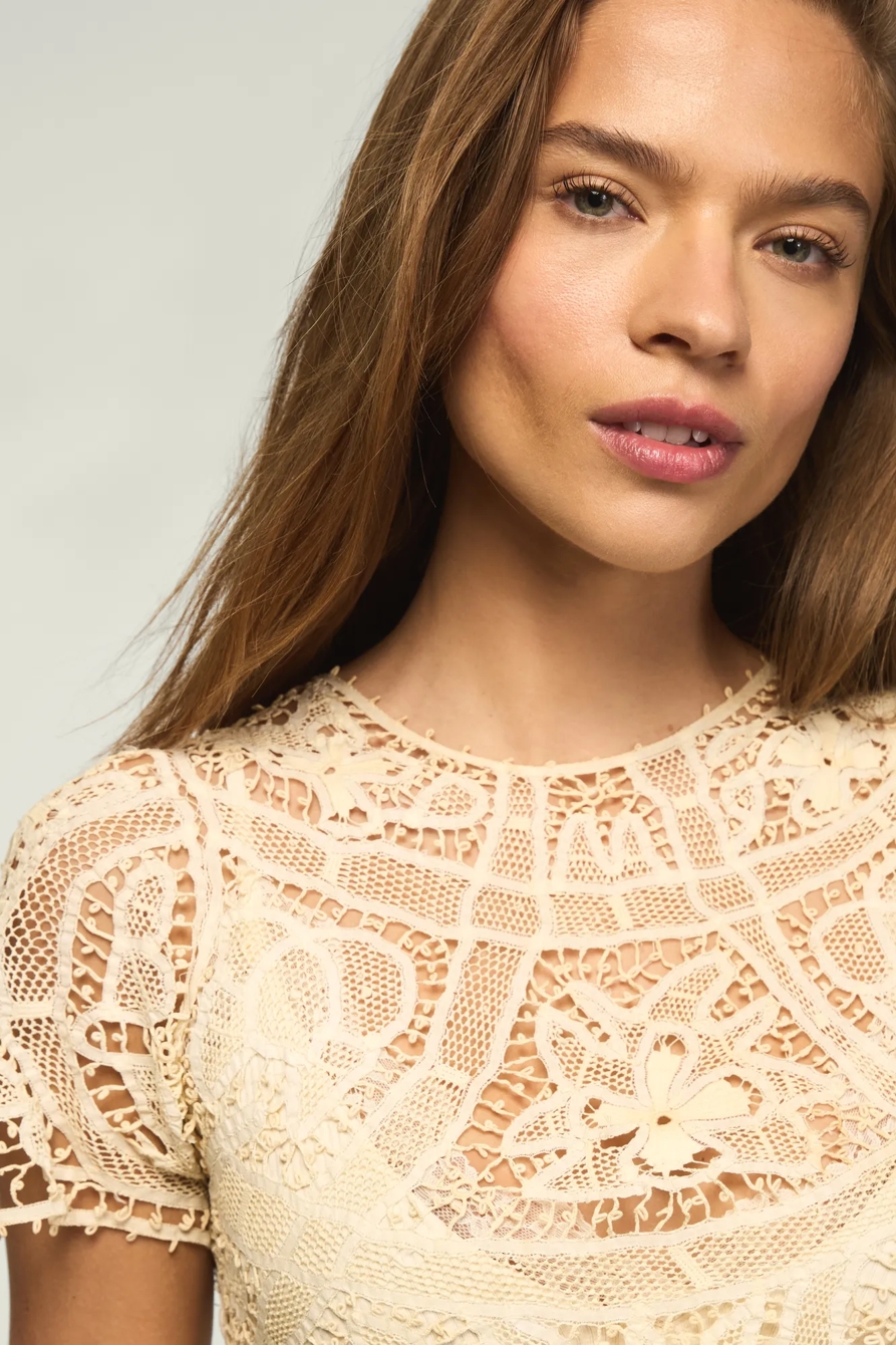 Lucky Brand Upcycled Lace Tee, image 6