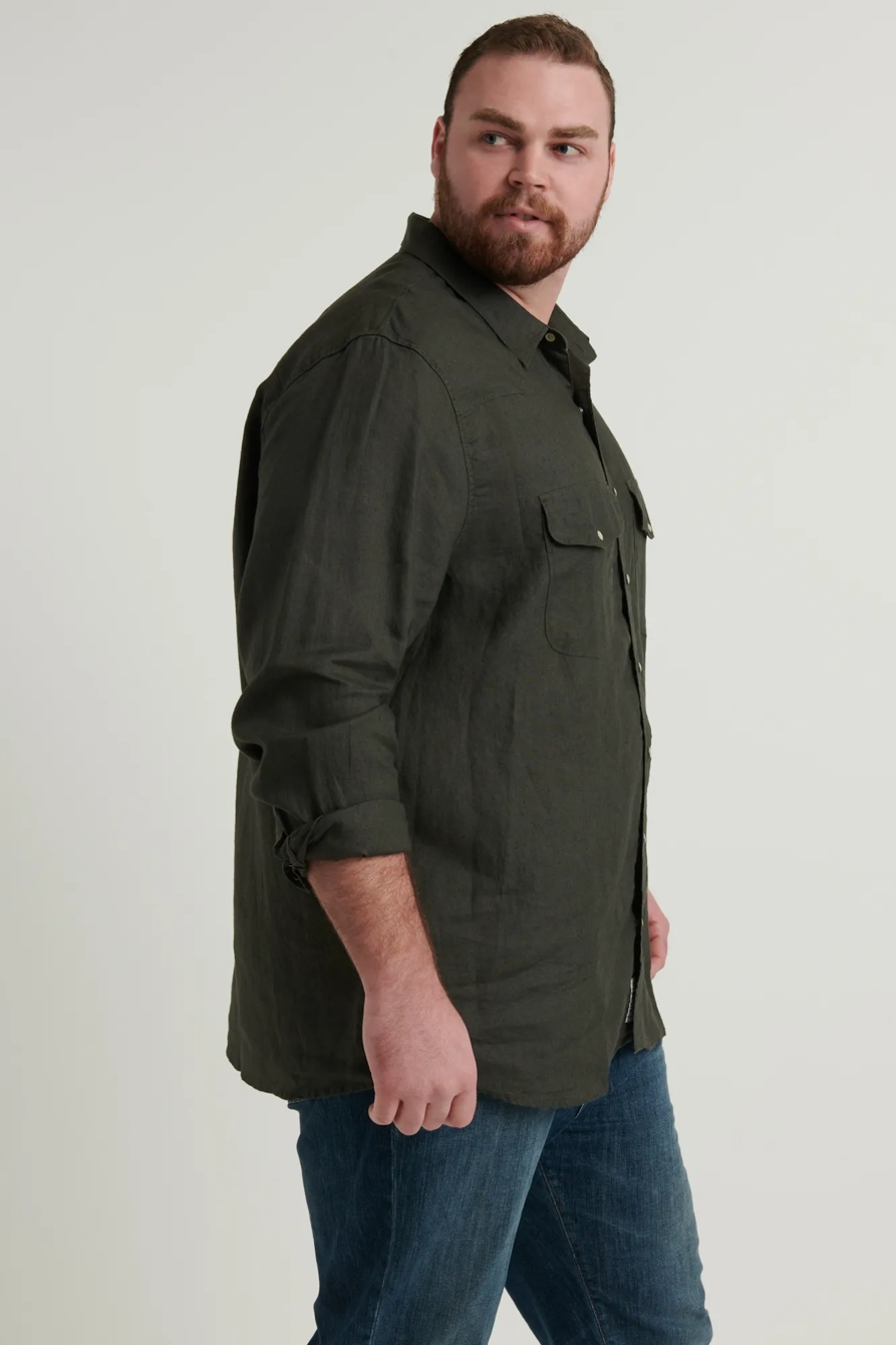 Big & Tall French Linen Western, image 2