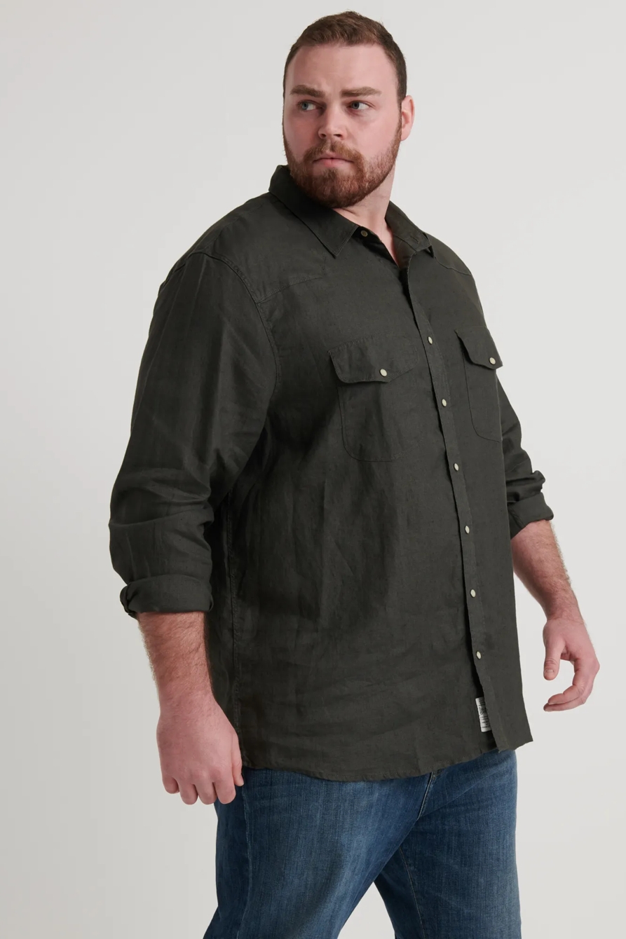 Big & Tall French Linen Western, image 4