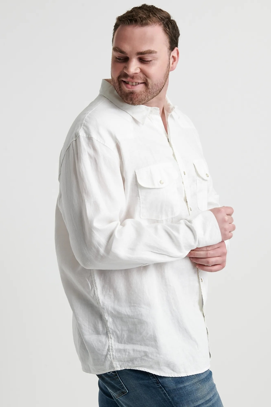 Big & Tall French Linen Western, image 2