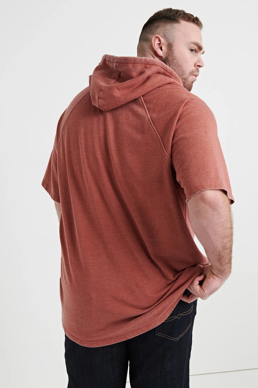 BURNOUT SHORT SLEEVE HOODIE | Lucky Brand