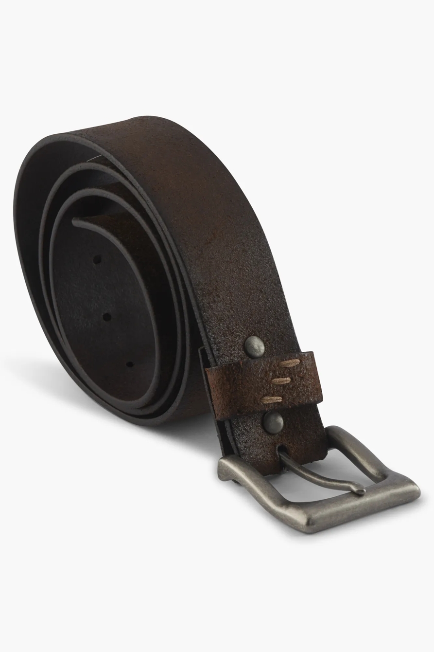 DISTRESSED LEATHER BELT, image 2