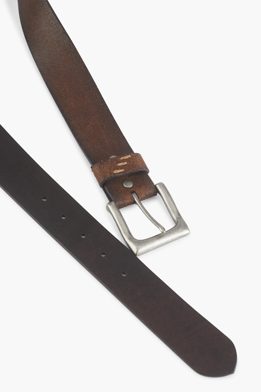 DISTRESSED LEATHER BELT, image 3