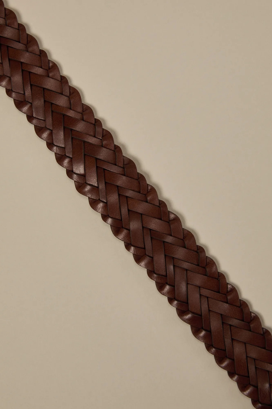 WOVEN LEATHER BELT, image 2