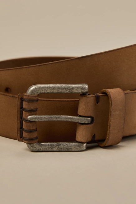 BUCKLE TAB LEATHER BELT, image 3