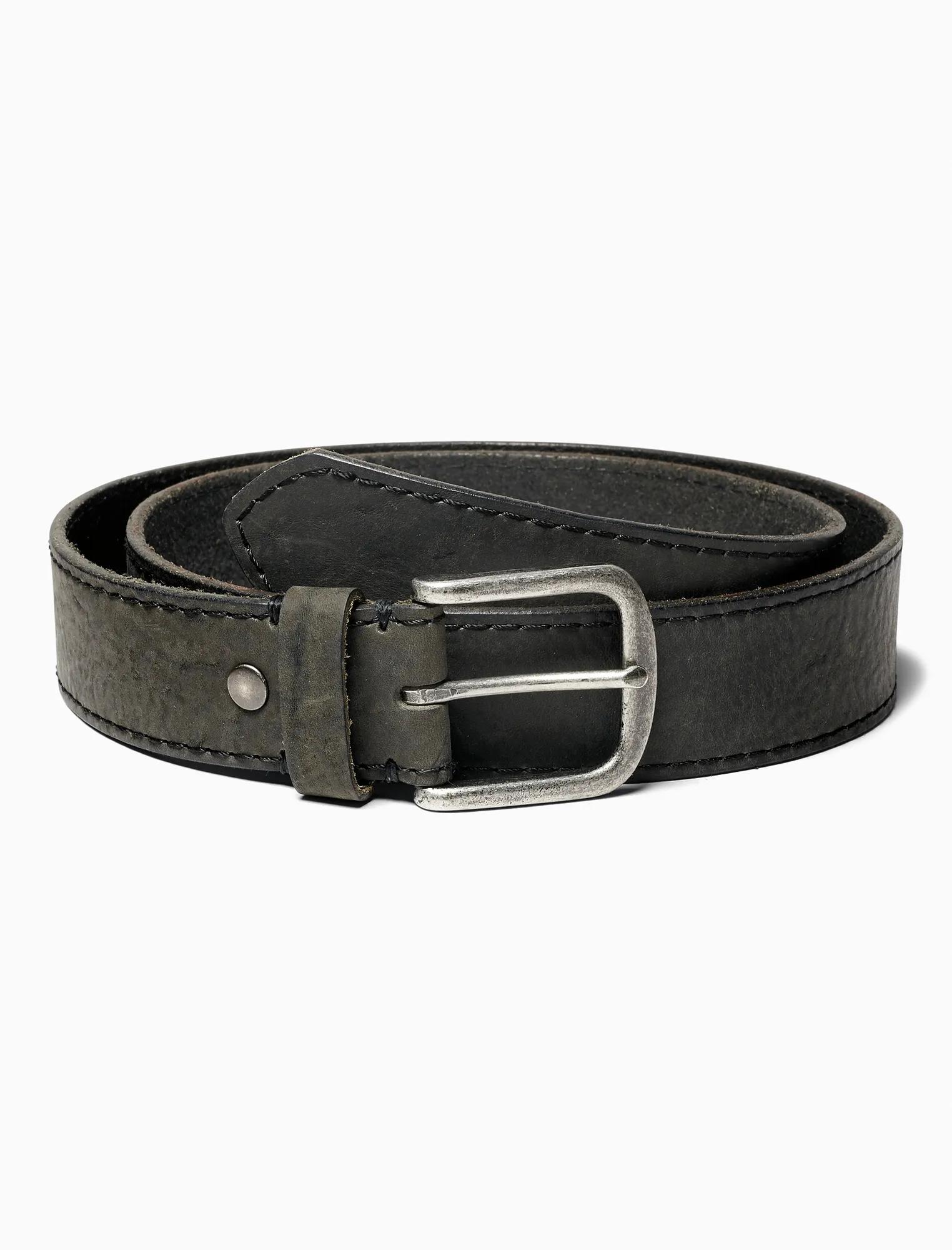 WASHED LEATHER BELT, image 1