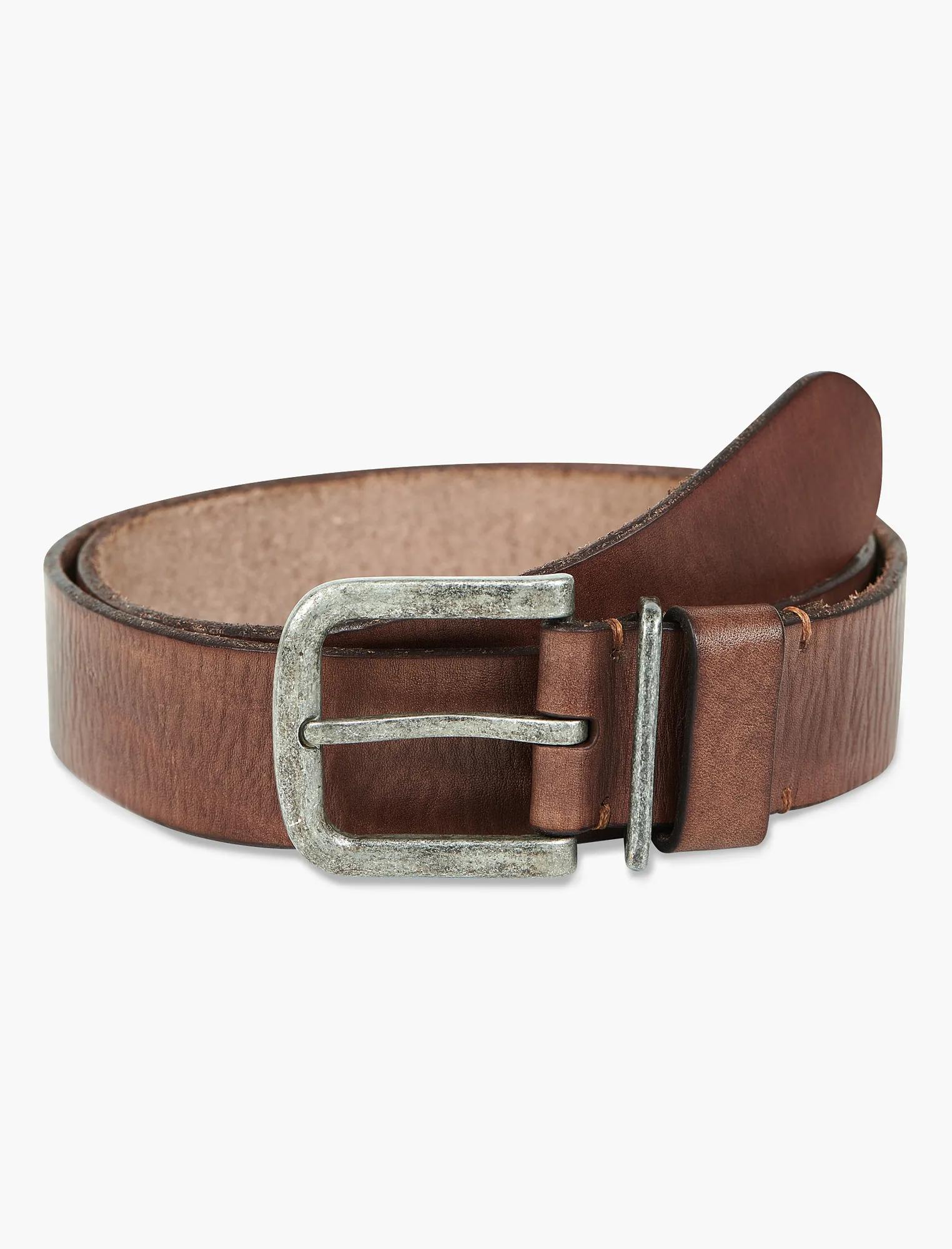 BROWN LEATHER BELT, image 1