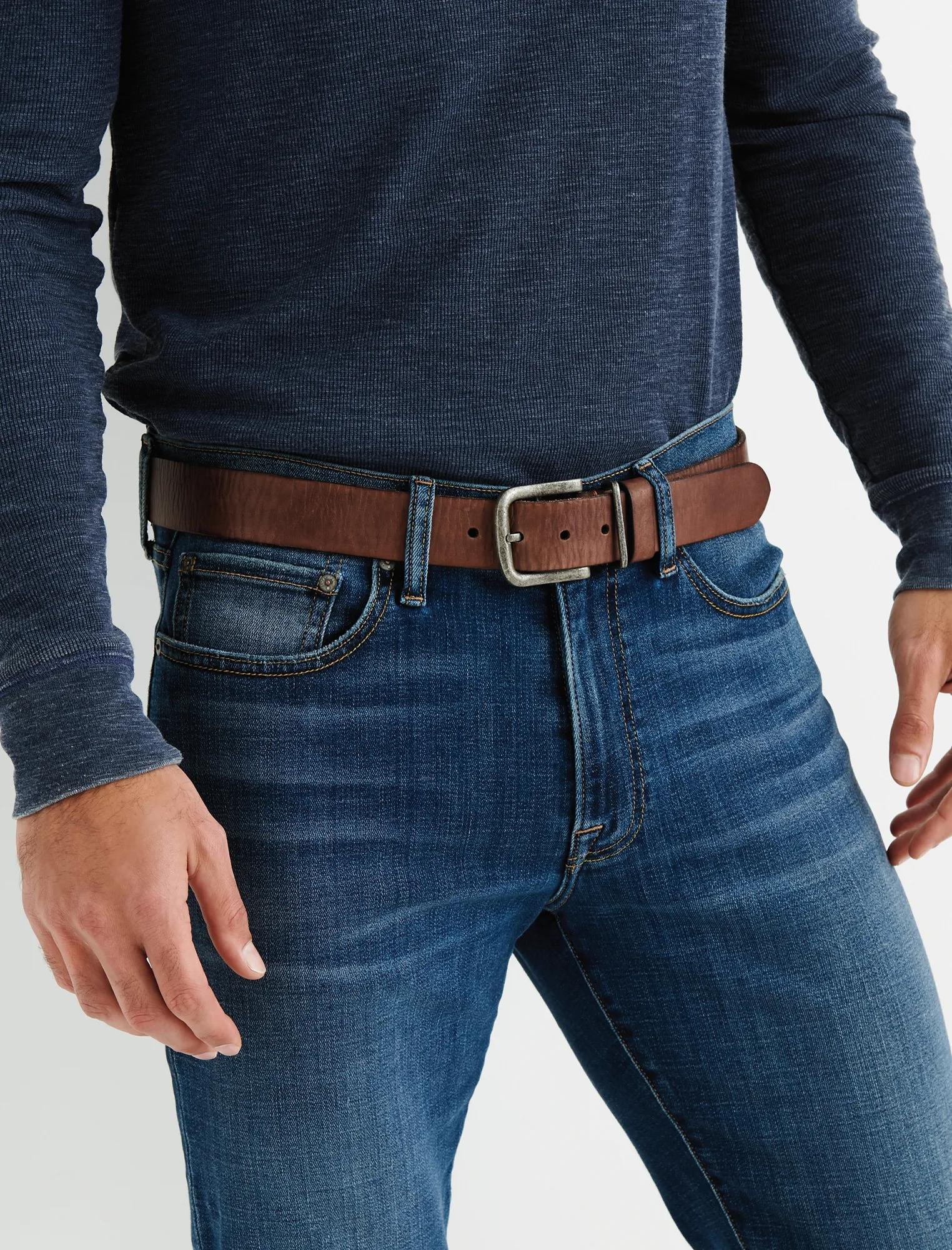 BROWN LEATHER BELT, image 2