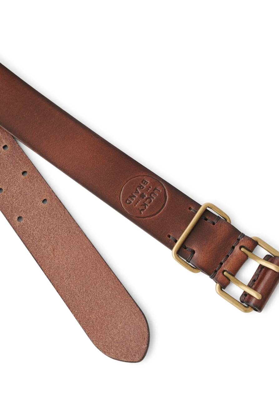 MEN'S LUCKY BRANDED STAMP LEATHER BELT, image 2