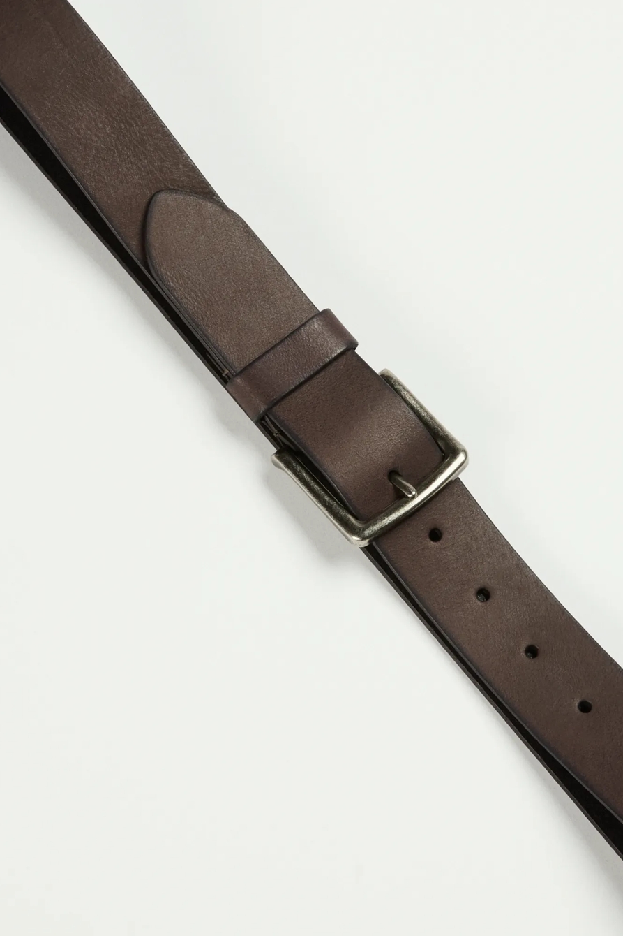 STITCH DETAIL LEATHER BELT, image 2
