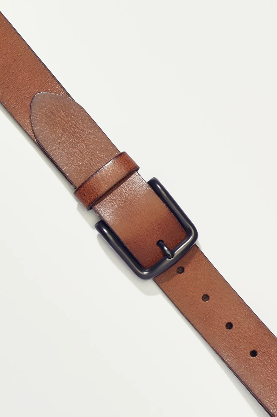 STITCHED DETAIL MENS BELT, image 2
