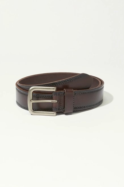 MENS EMBOSSED STITCH BELT, image 1