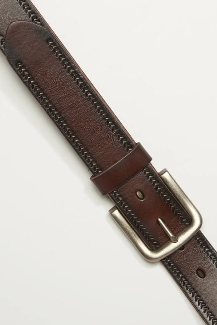 MENS EMBOSSED STITCH BELT, image 2