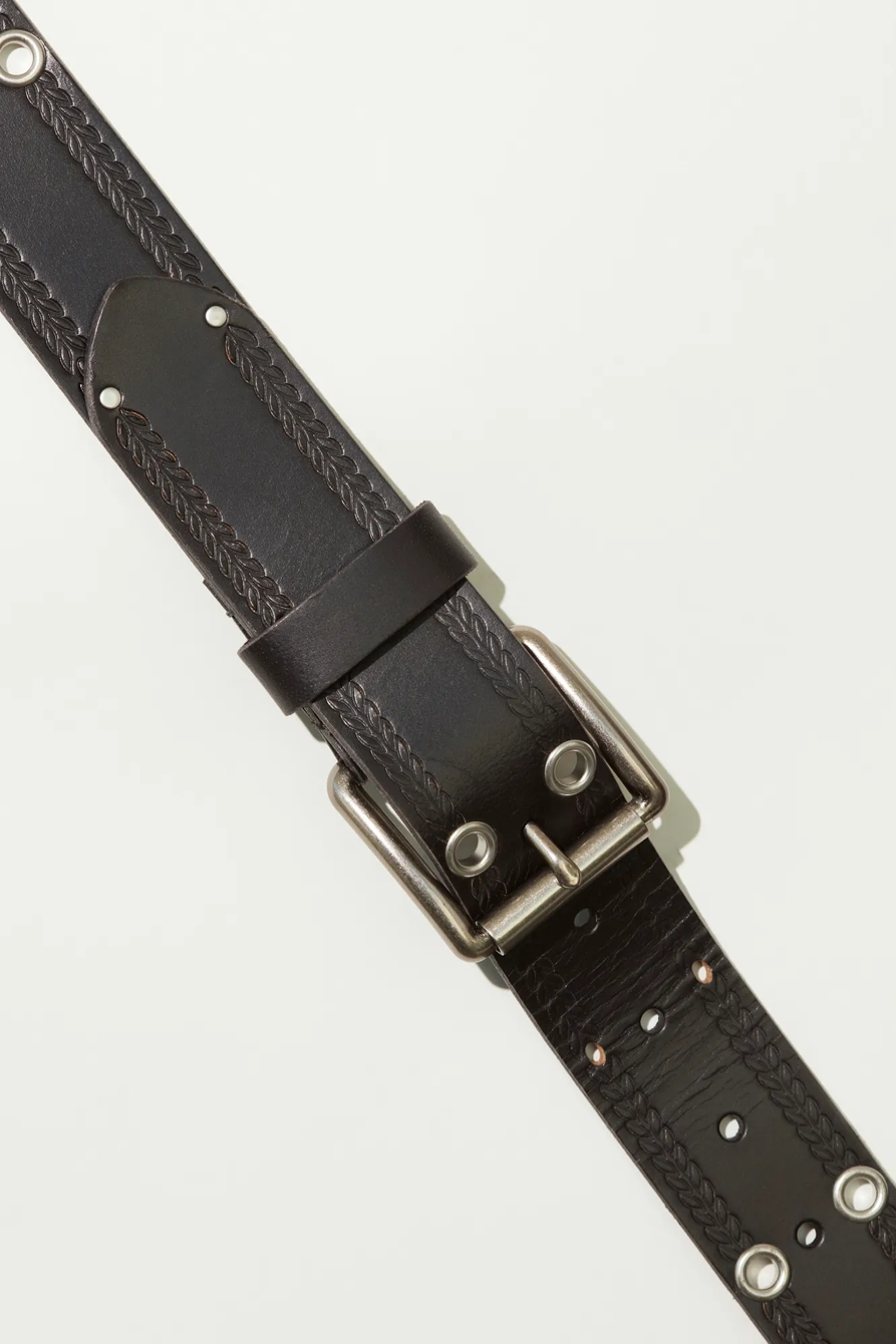 MEN'S GROMMET AND EMBOSSED BELT, image 2