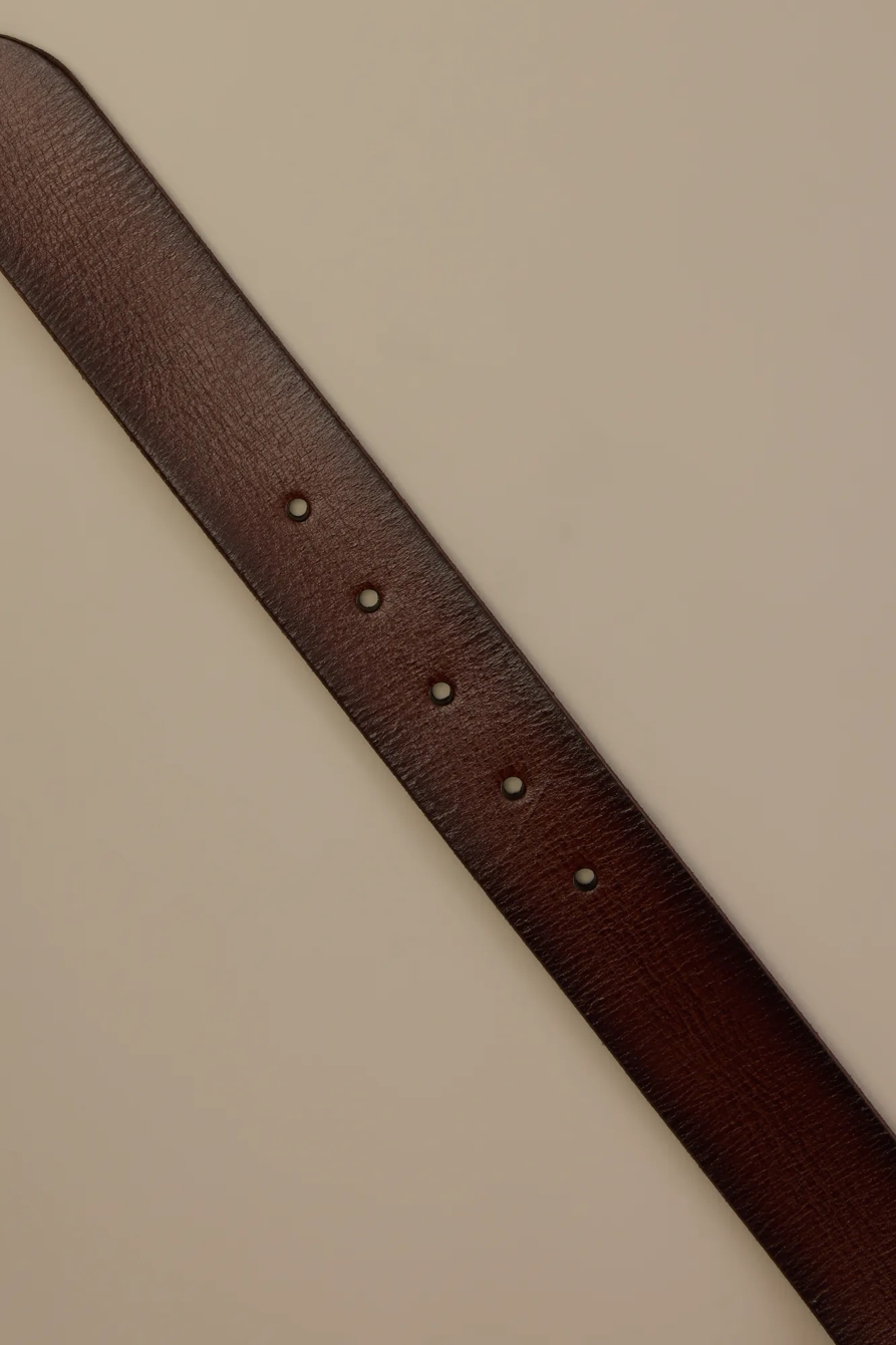 Leather and Studs Keeper Belt, image 2