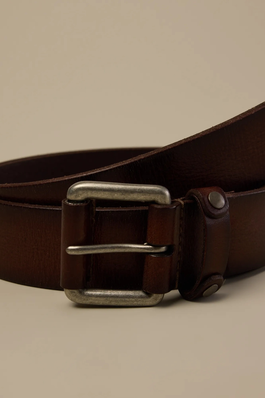Leather and Studs Keeper Belt, image 3