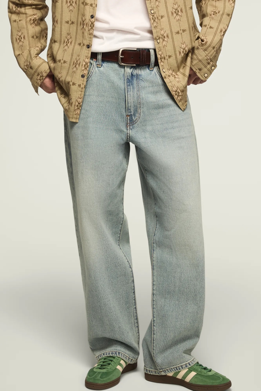 DISTRESSED LEATHER LOGO BELT, image 2