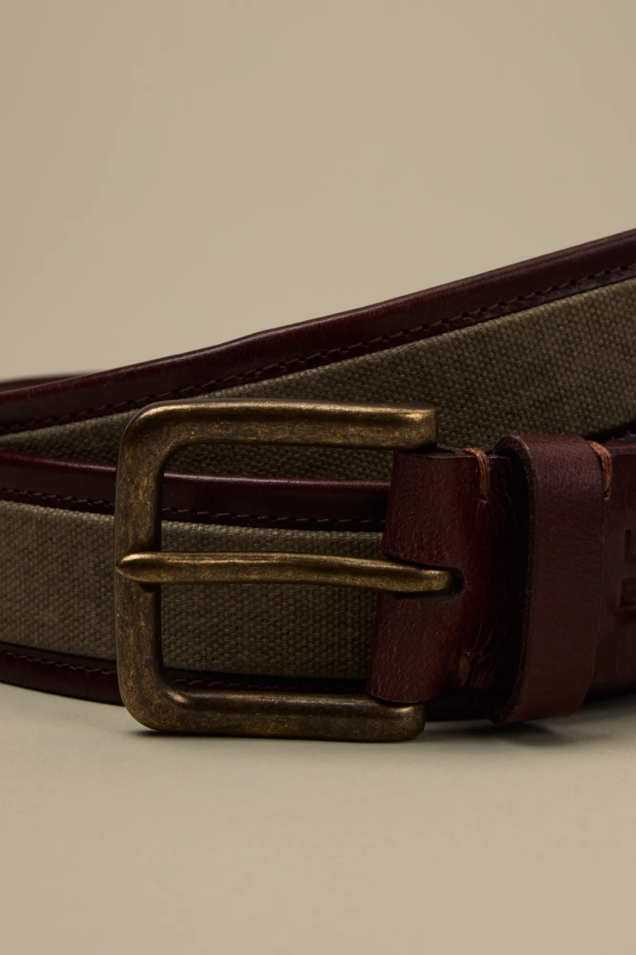 LEATHER CANVAS BELT, image 3