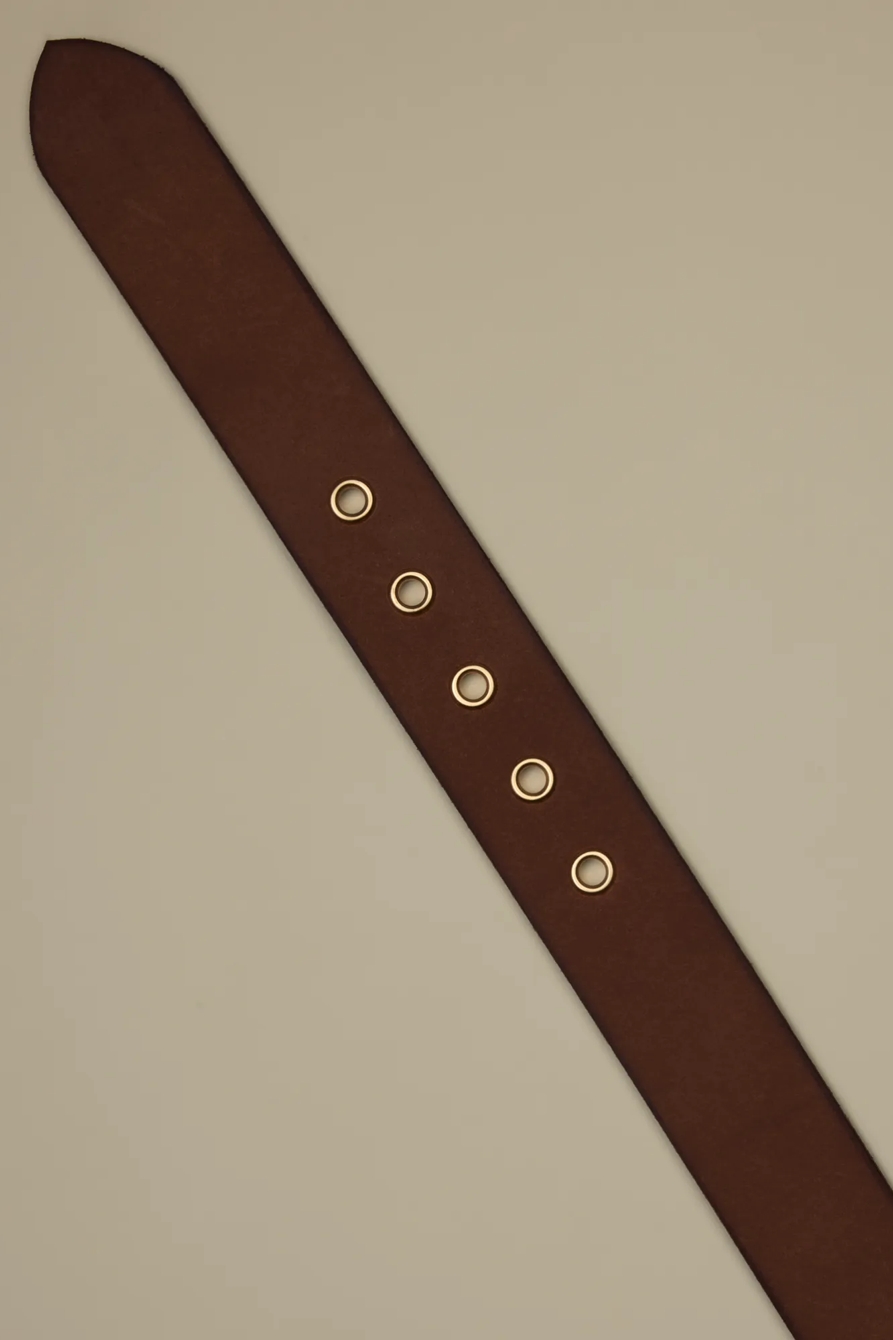 STITCHED LEATHER BELT, image 2