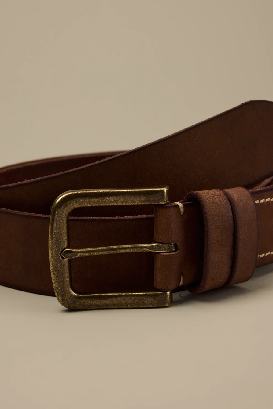STITCHED LEATHER BELT, image 3