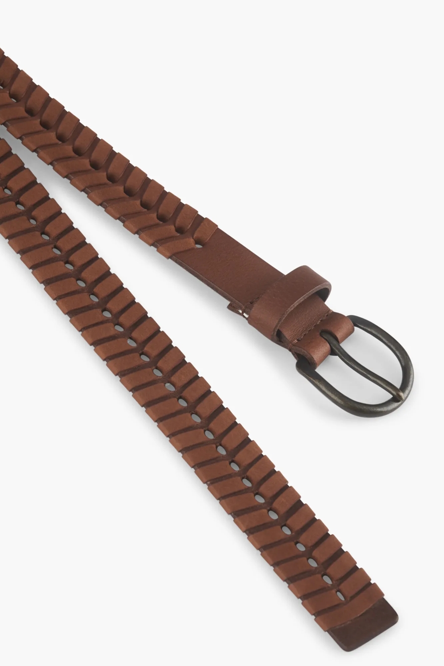 WHIP STITCH LEATHER BELT, image 2