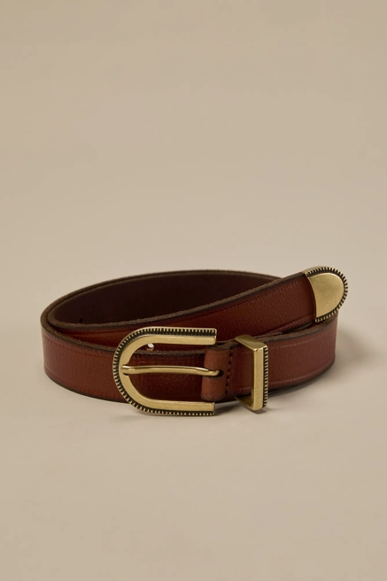 SUBTLE WESTERN LEATHER BELT, image 1