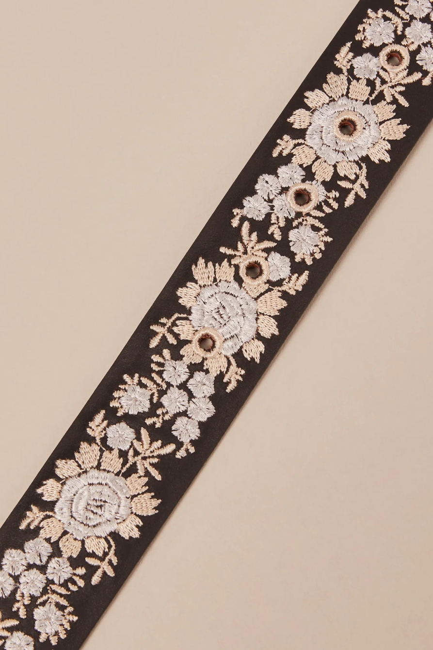BLOOM FLORAL EMBROIDERED BELT, image 2