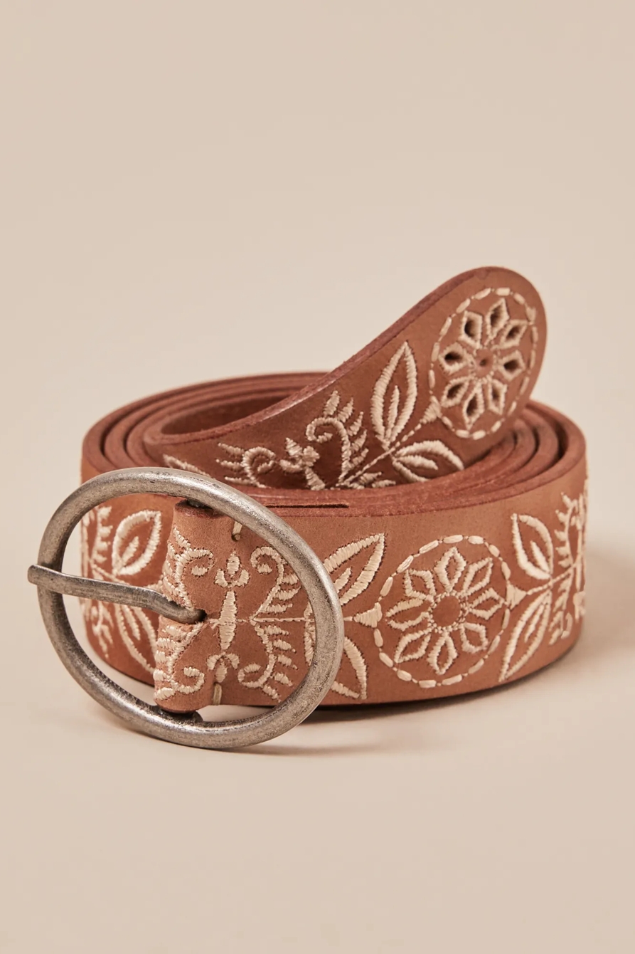 DELICATE FLORAL EMBROIDERED BELT, image 2