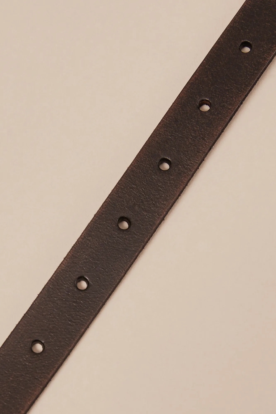 WESTERN FADED LEATHER BELT, image 2