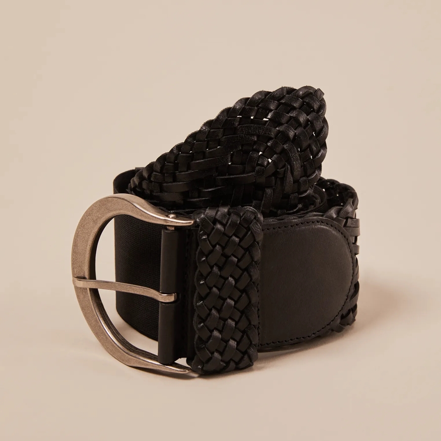 Lucky Brand Wide Woven Waist Belt - Women's Accessories Belts