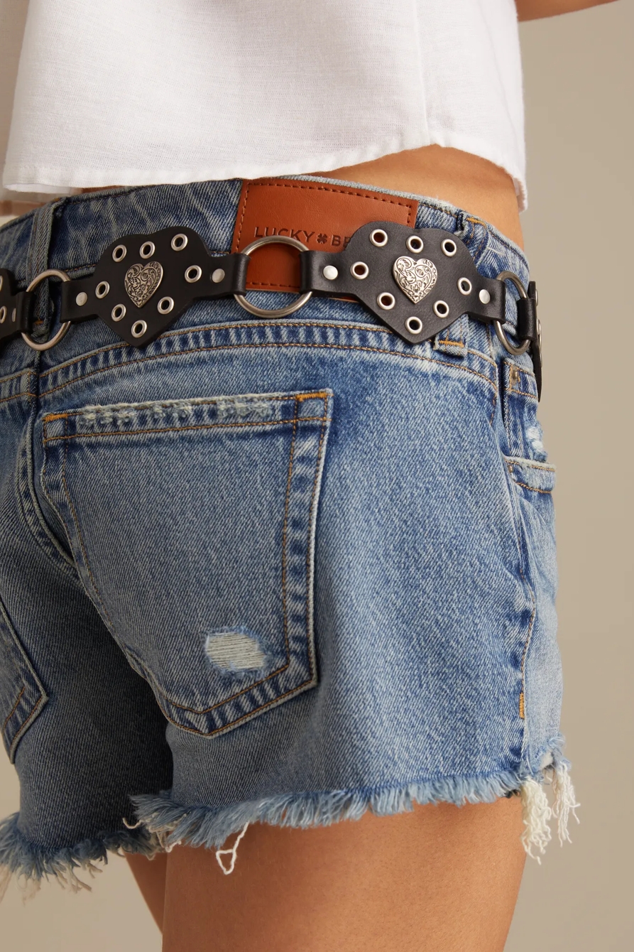 HEART STUDDED LEATHER BELT, image 4