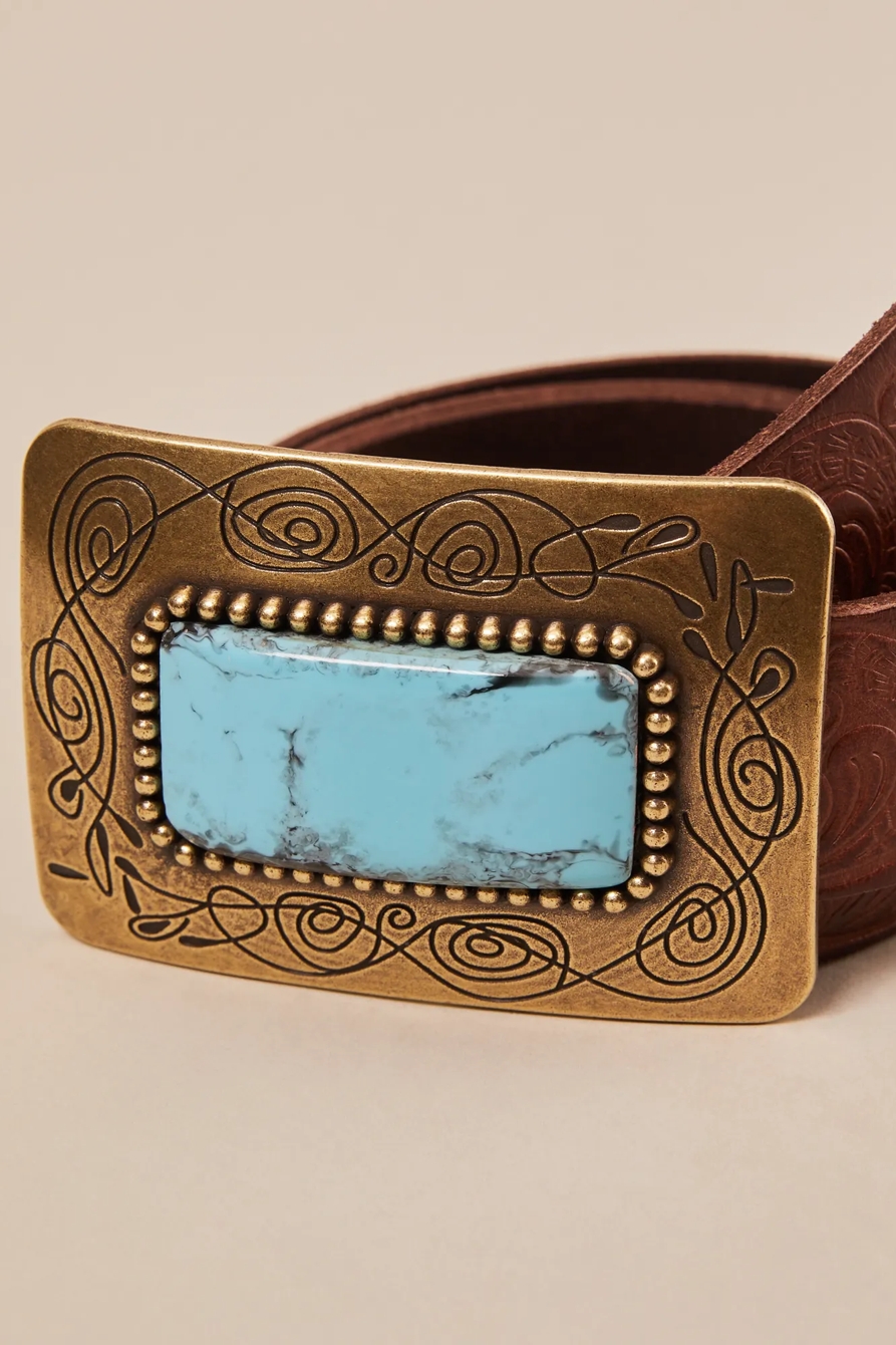 BIG BUCKLE EMBOSSED BELT, image 4